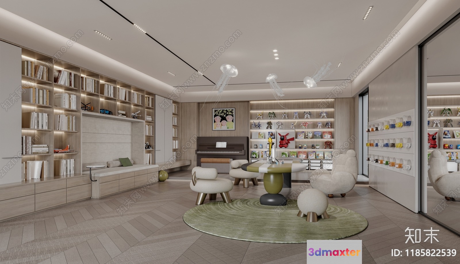 Modern Living Room 3D Model - 20626 - CORONA Render