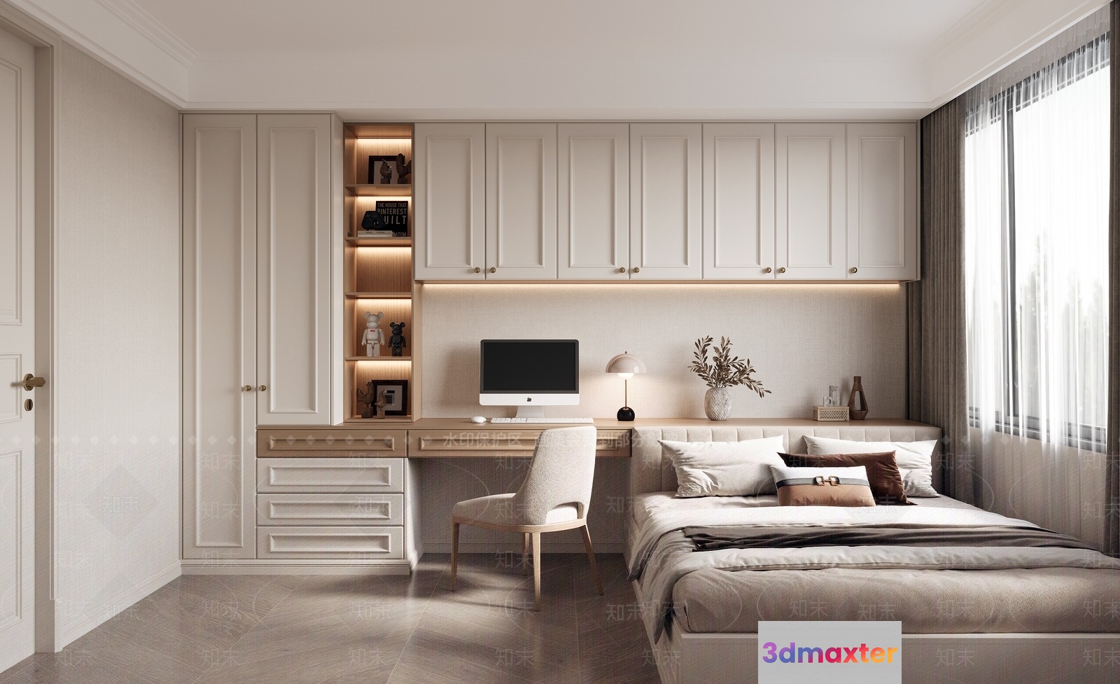 Cozy Bedroom 3D Model - 17135 - VRAY Render