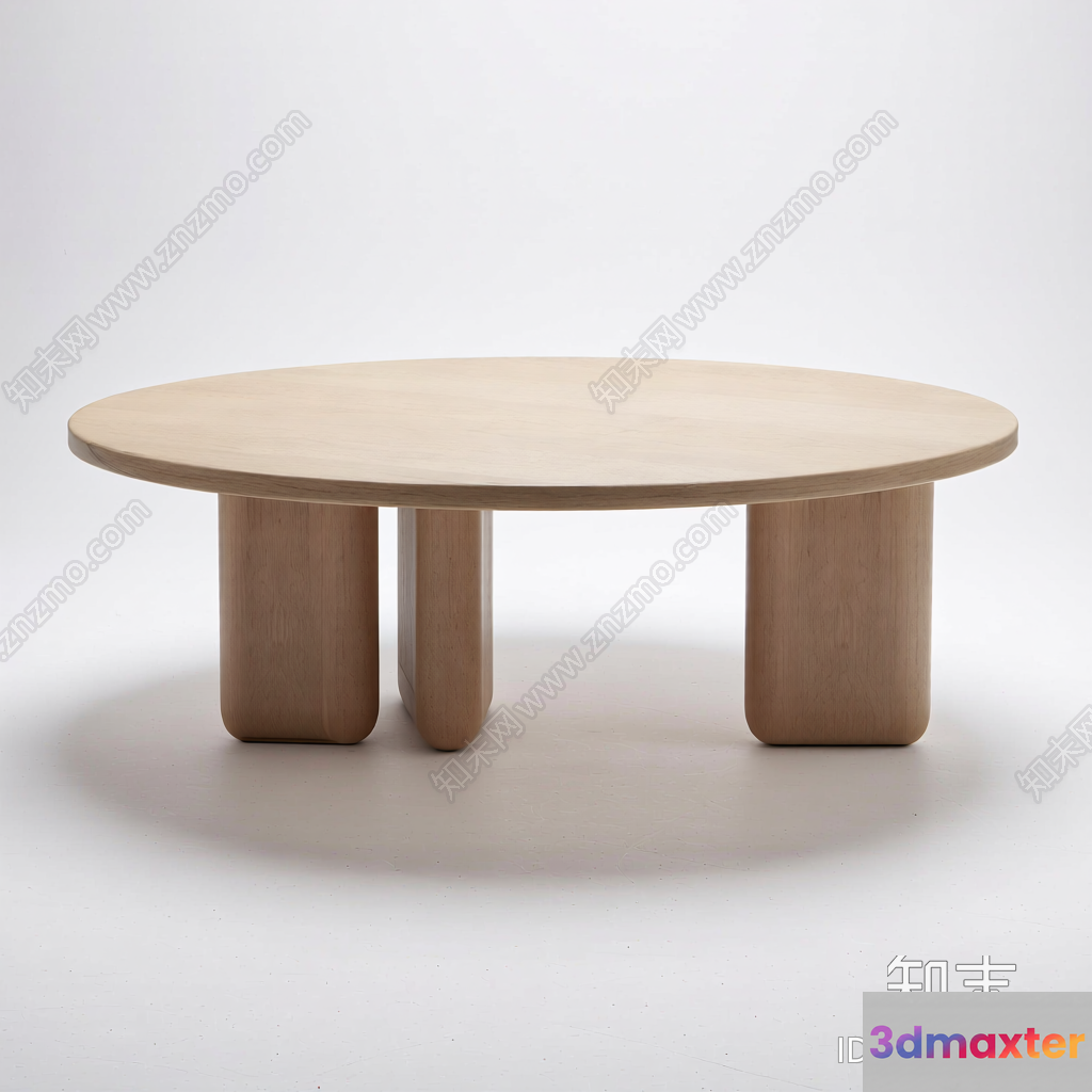 Simple Wooden Table 3D Model - 3868 - VRAY Render
