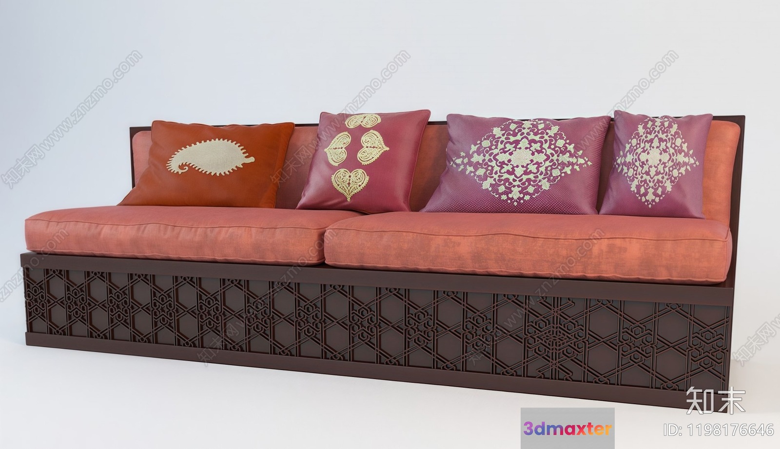 Cozy Sofa Set 3D Model - 10310 - VRAY Render