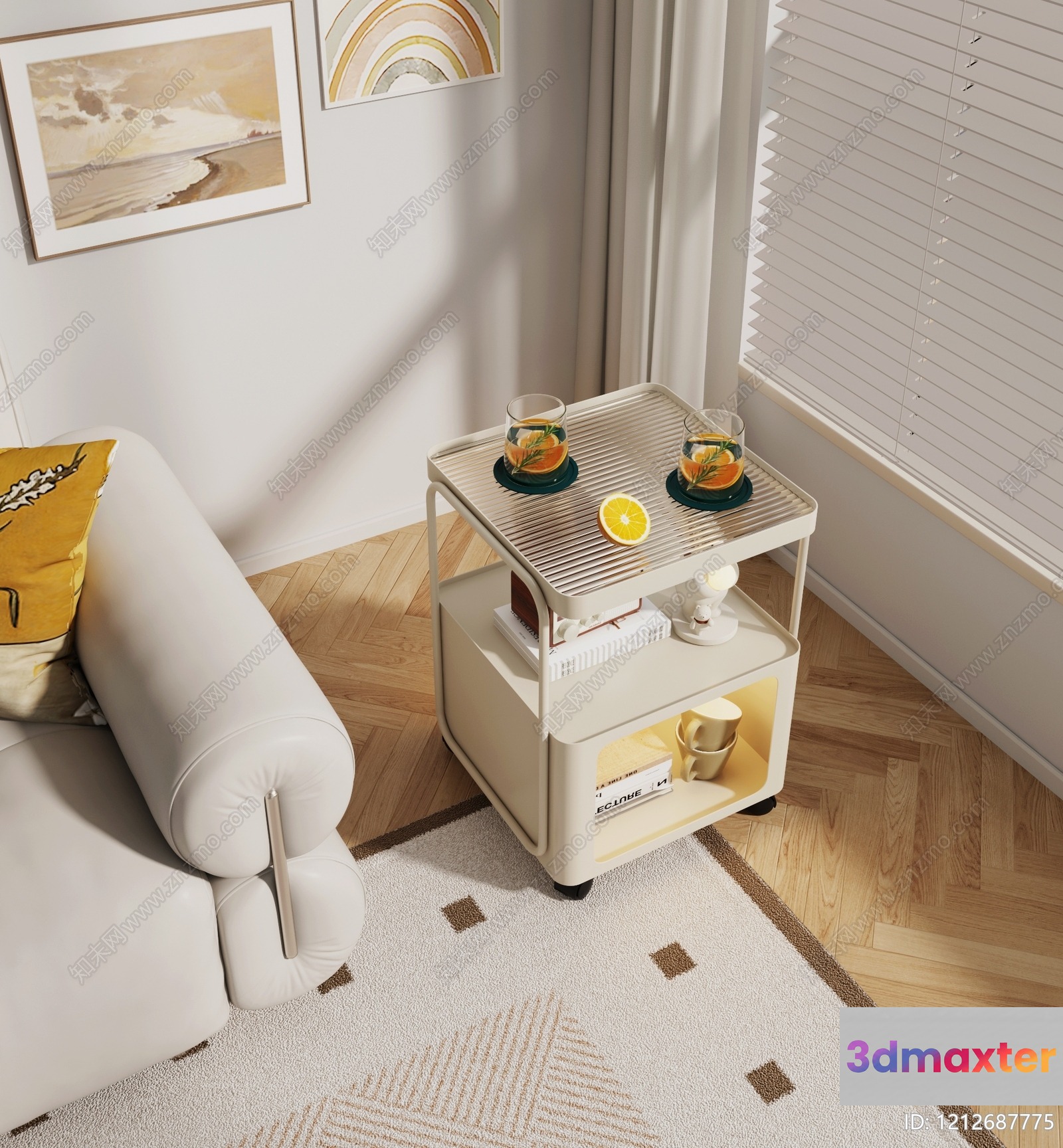 Modern Living Room 3D Model - 11260 - VRAY Render