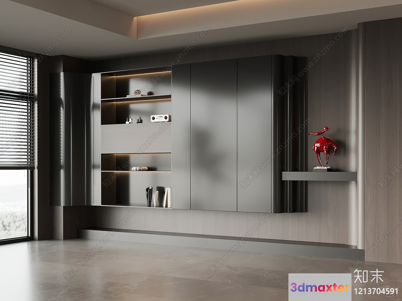 Modern Living Room 3D Model - 10626 - VRAY Render