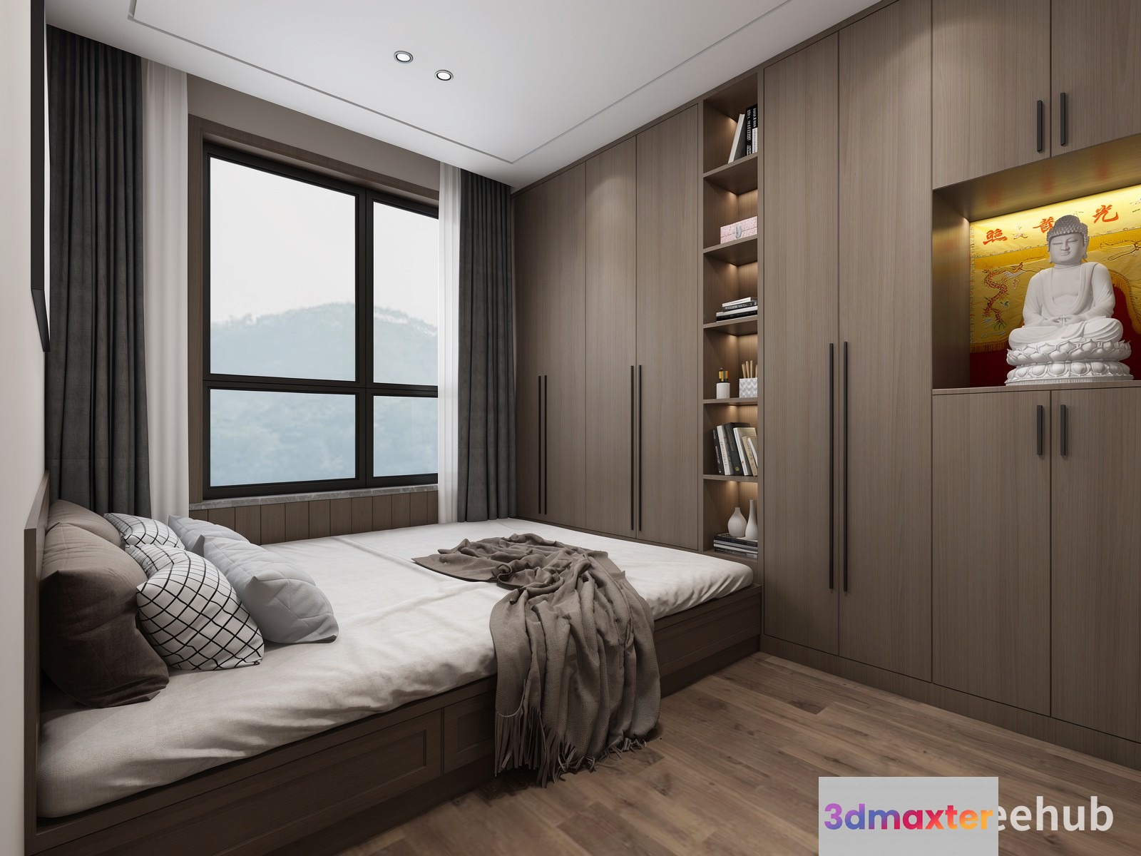 Cozy Bedroom 3D Model - 19604 - VRAY Render