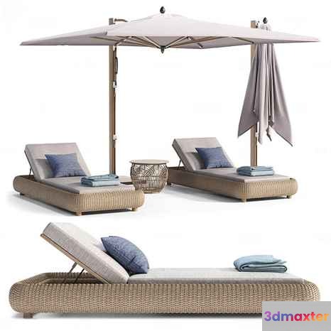 Modern Outdoor Furniture 3D Model - 3628 - CORONA Render