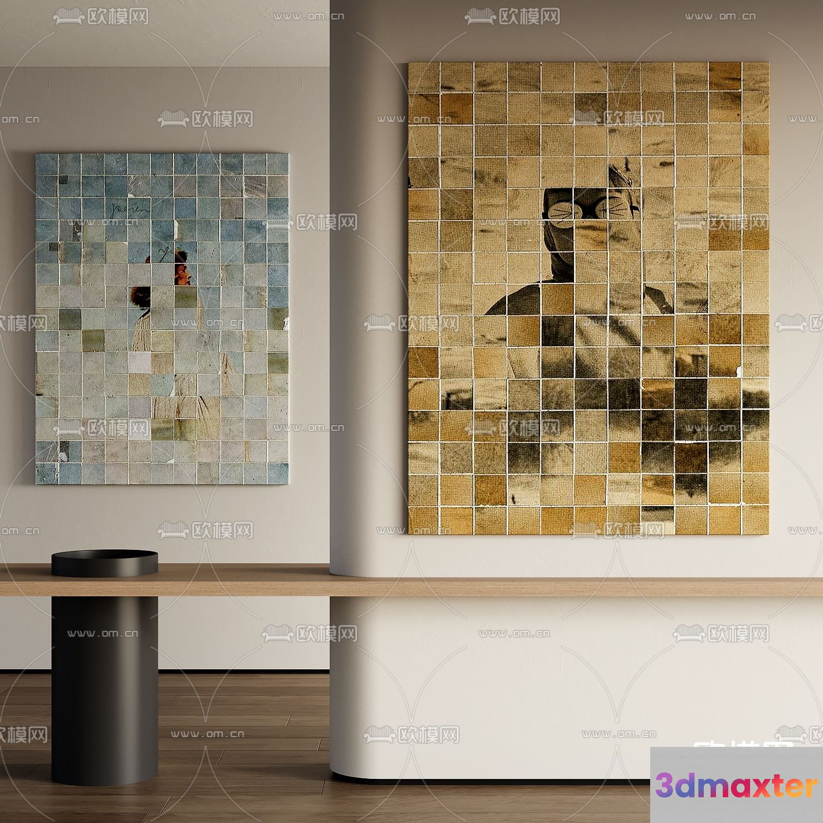 Modern Living Room 3D Model - 16320 - VRAY Render