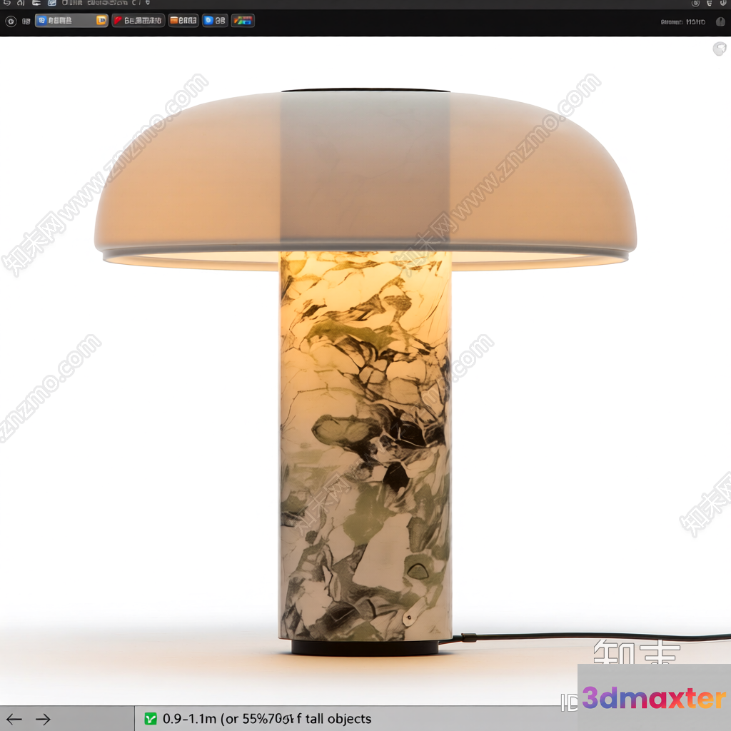 Modern Table Lamp 3D Model - 16324 - VRAY Render