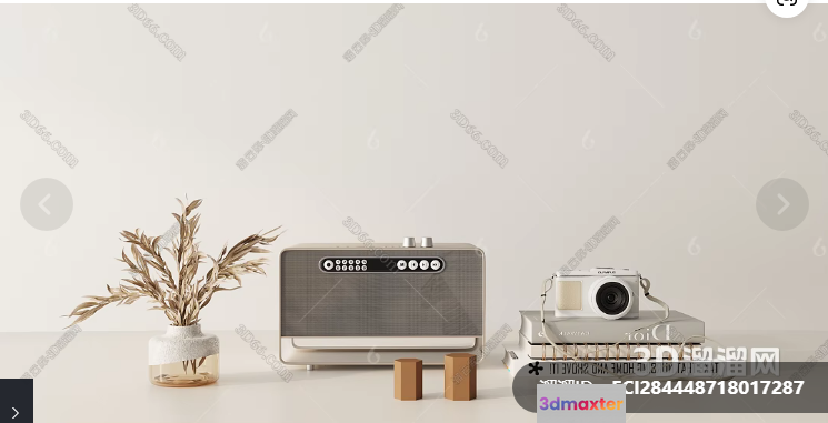 Modern Home Decor 3D Model - 22120 - VRAY Render