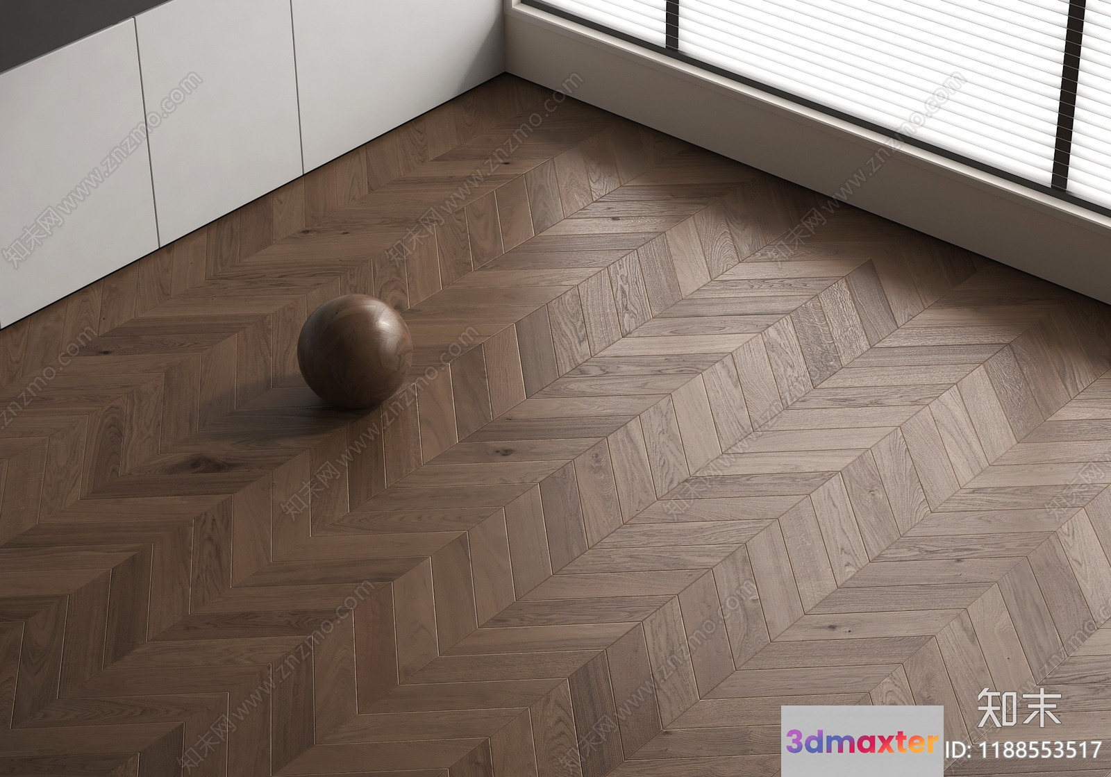 A Wooden Ball 3D Model - 6776 - VRAY Render