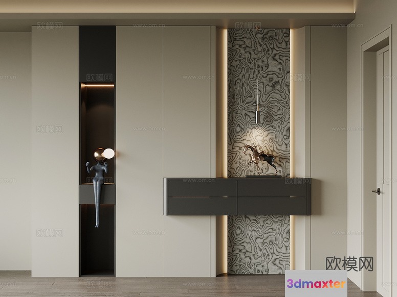 Modern Home Decor 3D Model - 6793 - VRAY Render