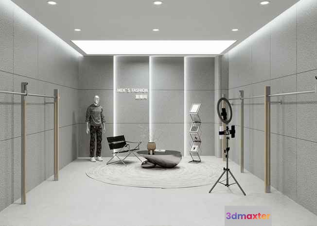 Modern Clothing Store 3D Model - 22111 - VRAY Render