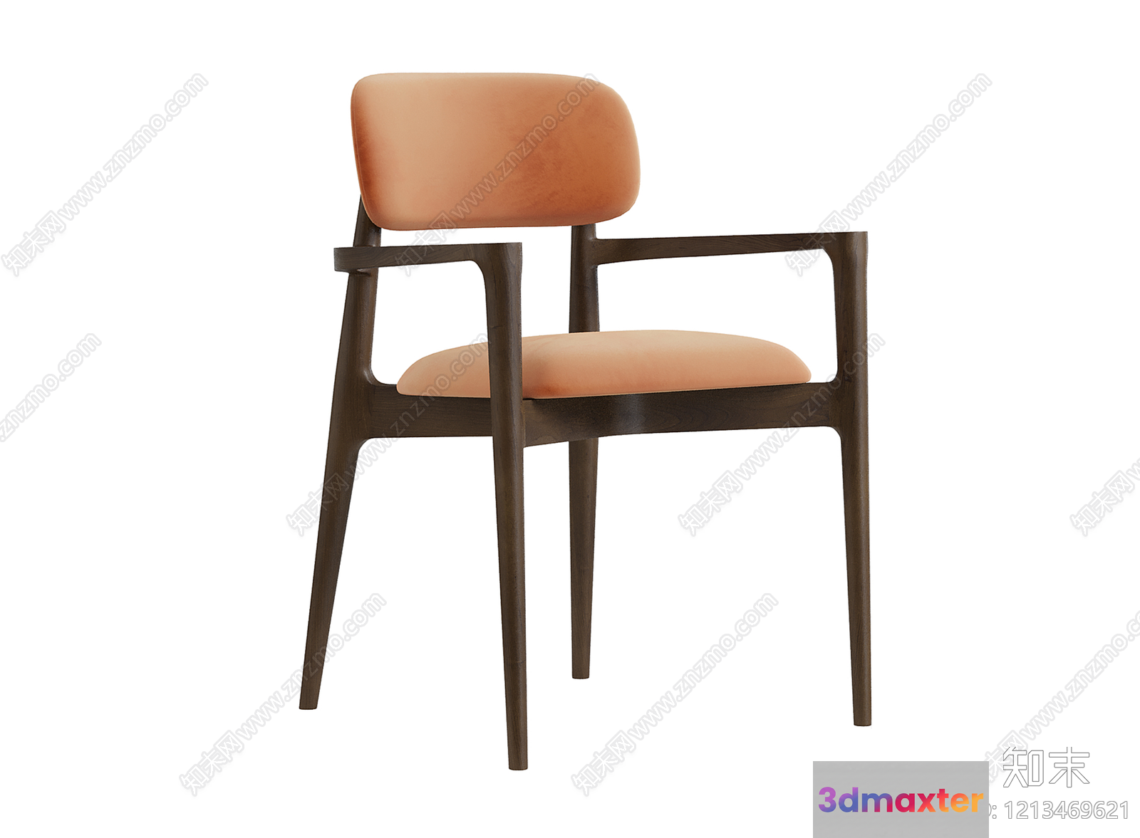 Wooden Dining Chair 3D Model - 9539 - VRAY Render