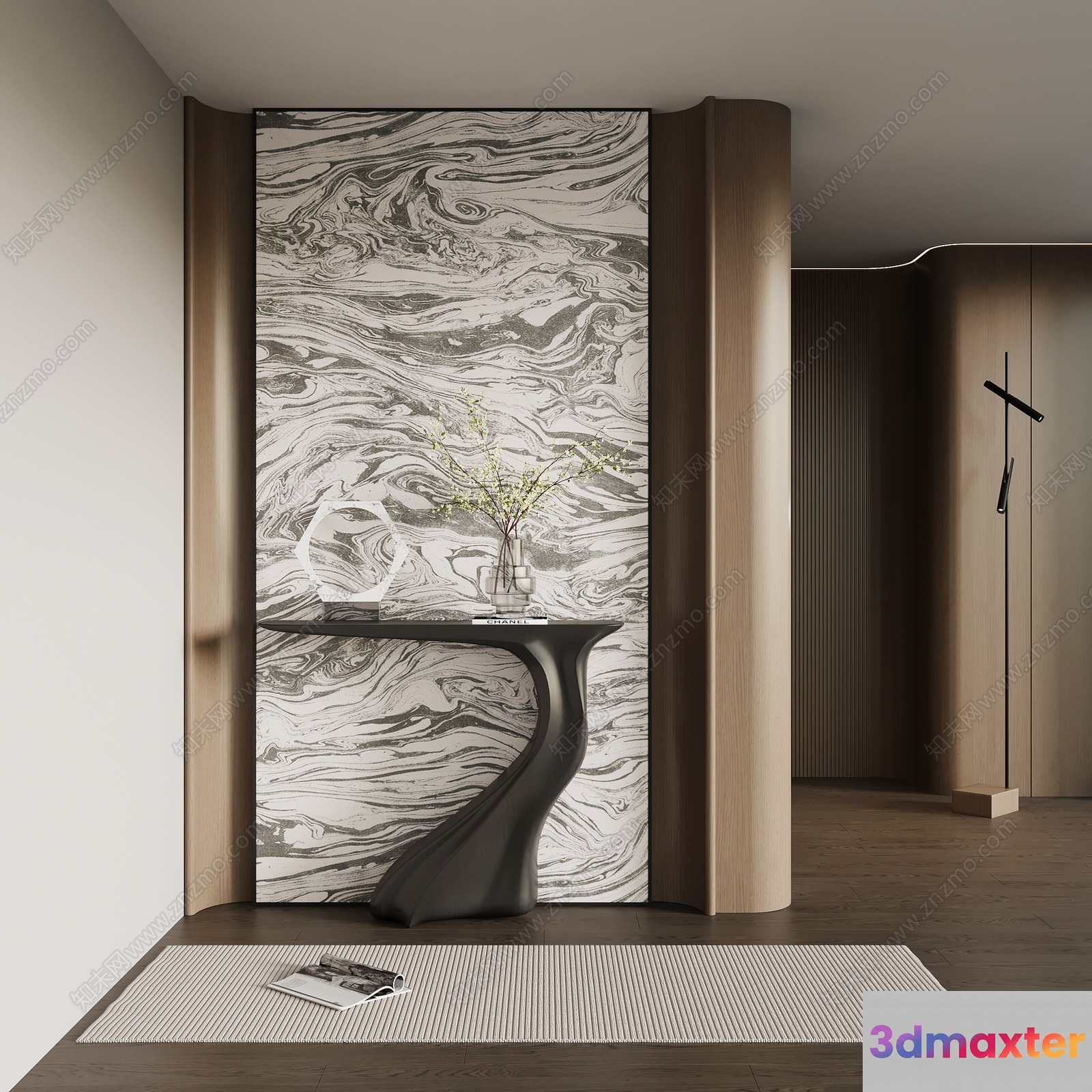 Modern Living Room 3D Model - 17785 - VRAY Render