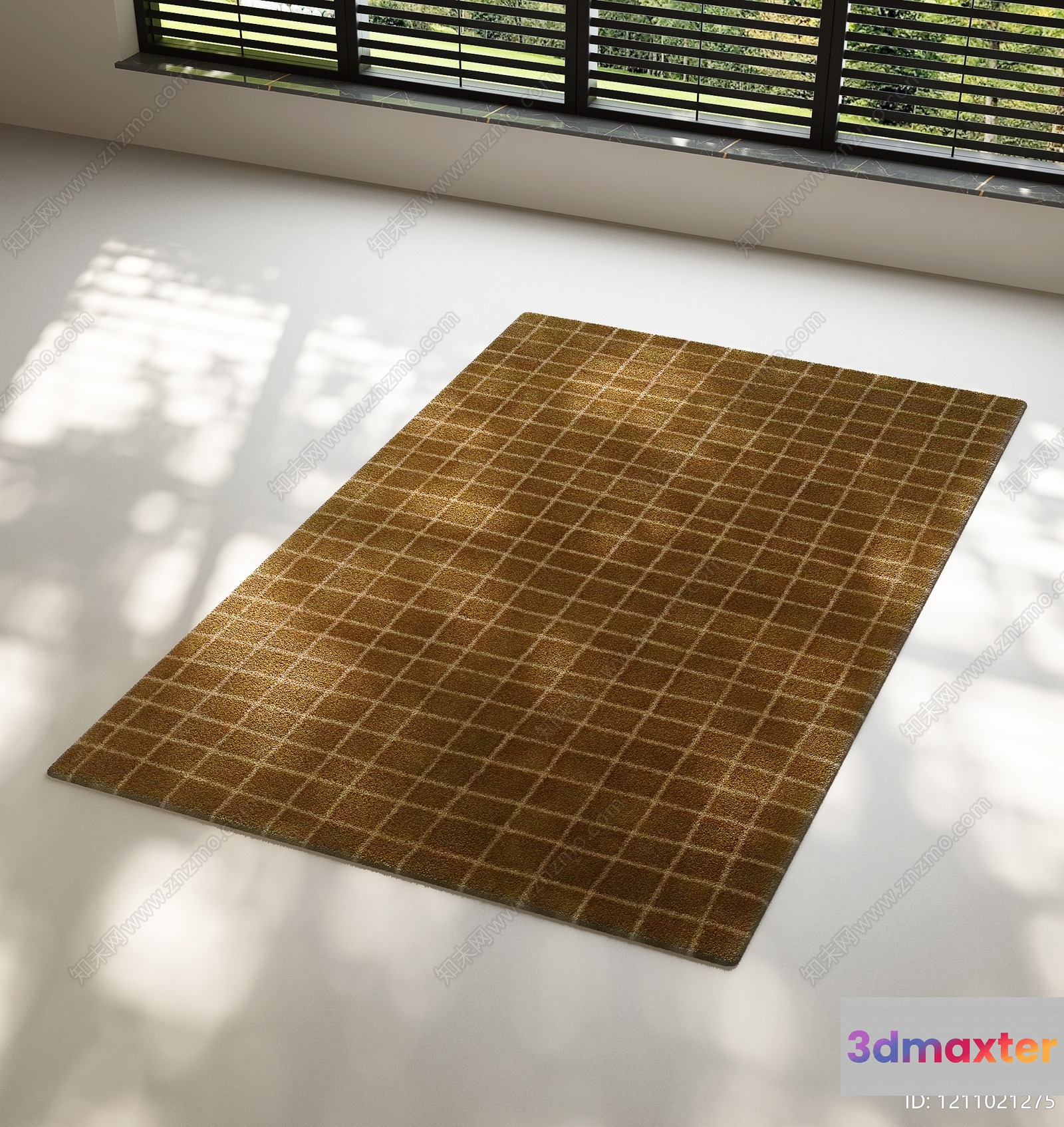 Cozy Brown Rug 3D Model - 9980 - VRAY Render