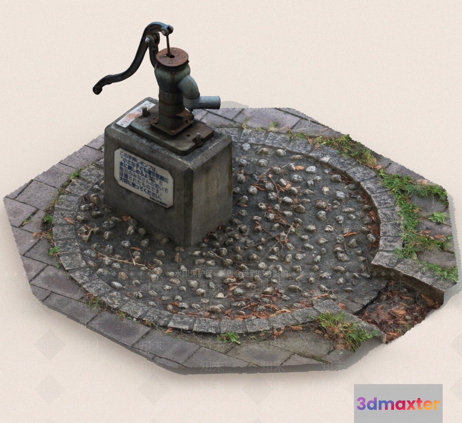 Old Water Pump 3D Model - 22539 - VRAY Render