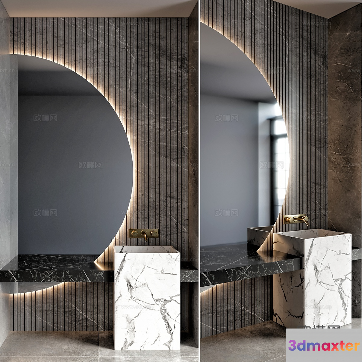 Modern Bathroom Sink 3D Model - 13320 - VRAY Render