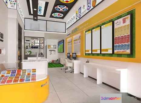 Modern Office Space 3D Model - 8940 - VRAY Render