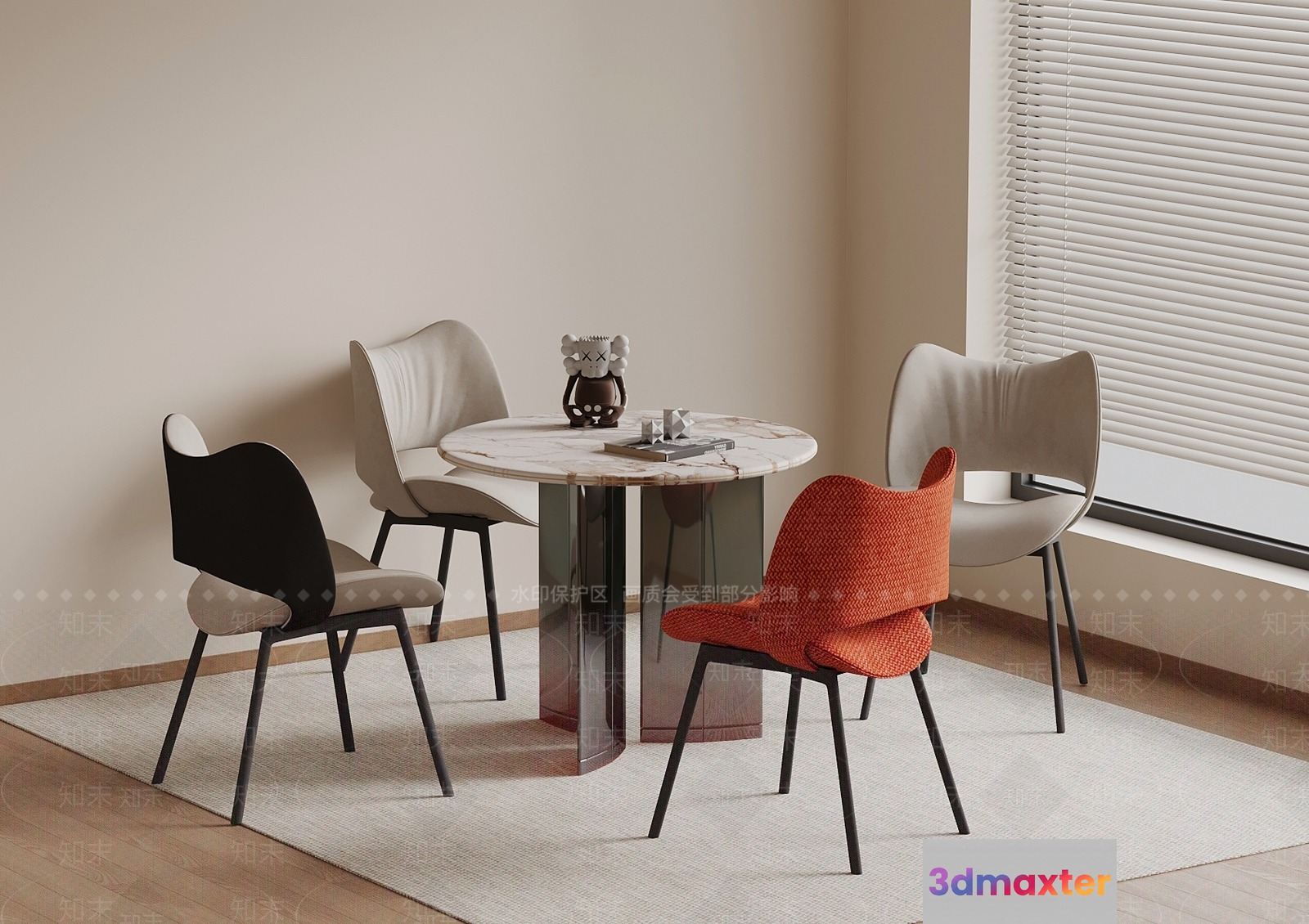 Modern Dining Room 3D Model - 20746 - VRAY Render