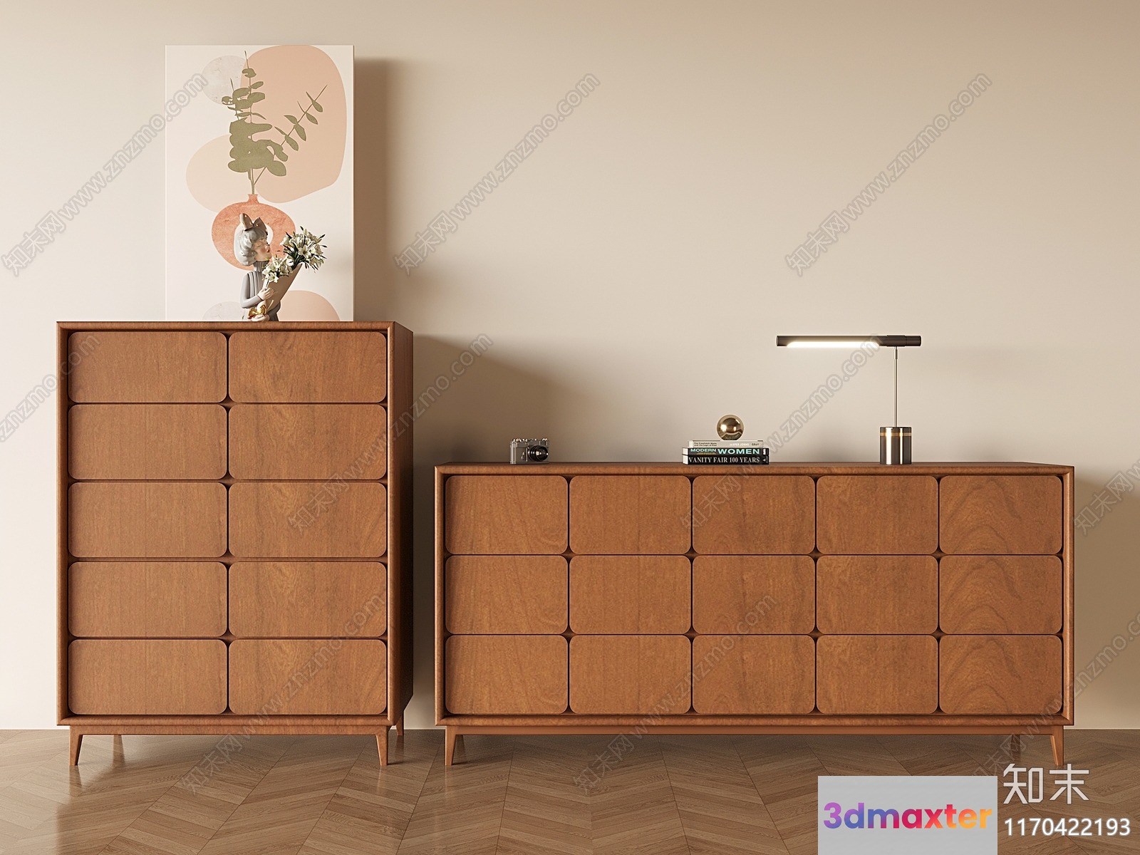 Mid-Century Modern Furniture 3D Model - 16769 - VRAY Render