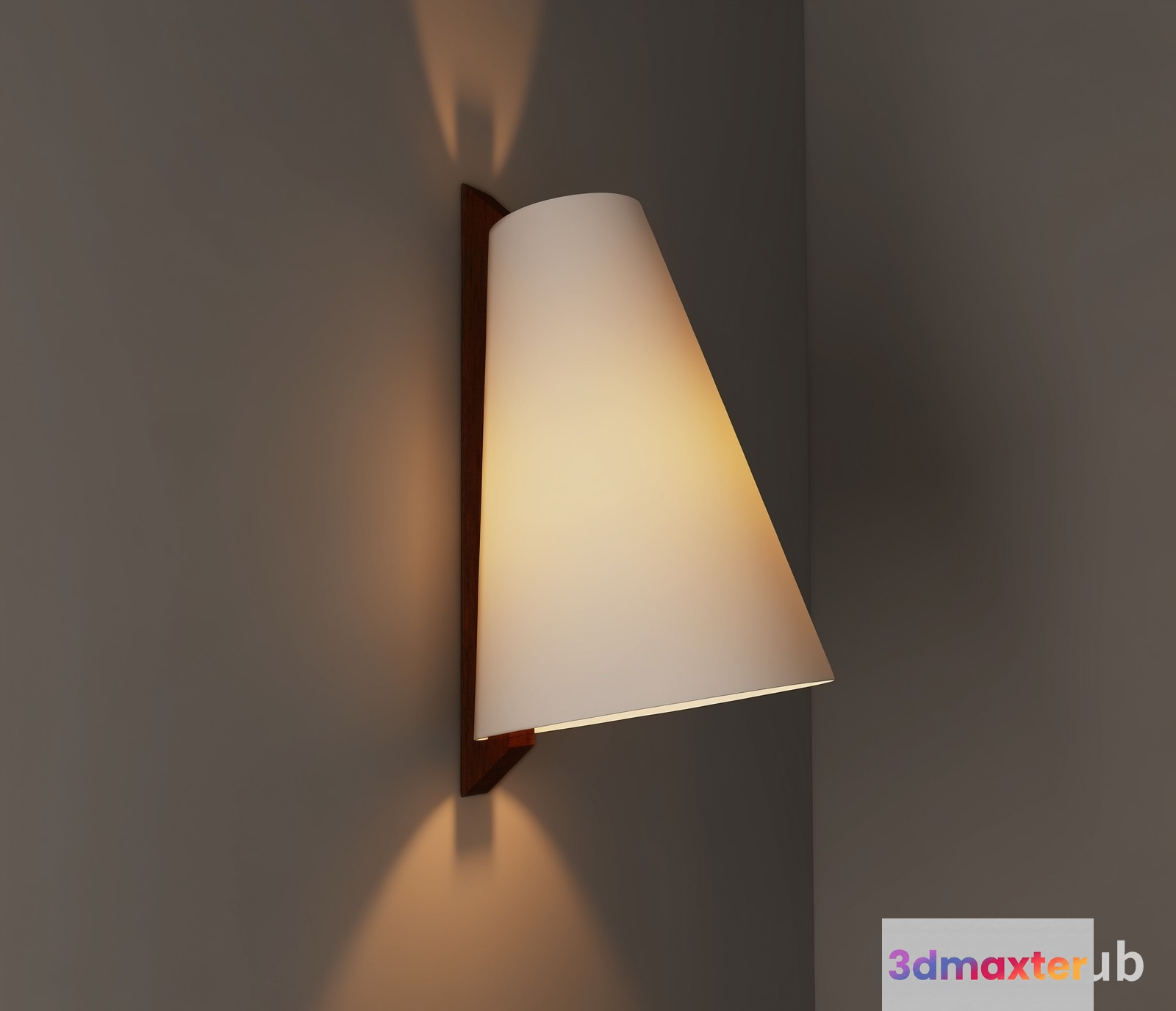 A White Lampshade 3D Model - 20885 - VRAY Render