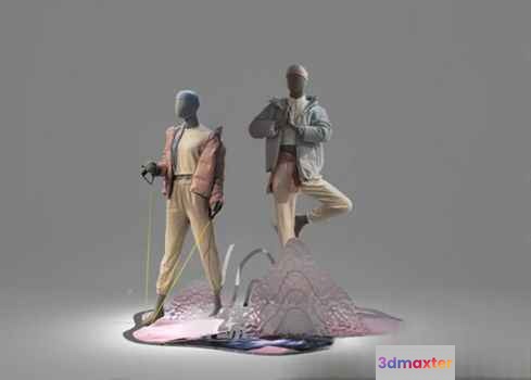 A Man In A White Suit 3D Model - 21024 - VRAY Render
