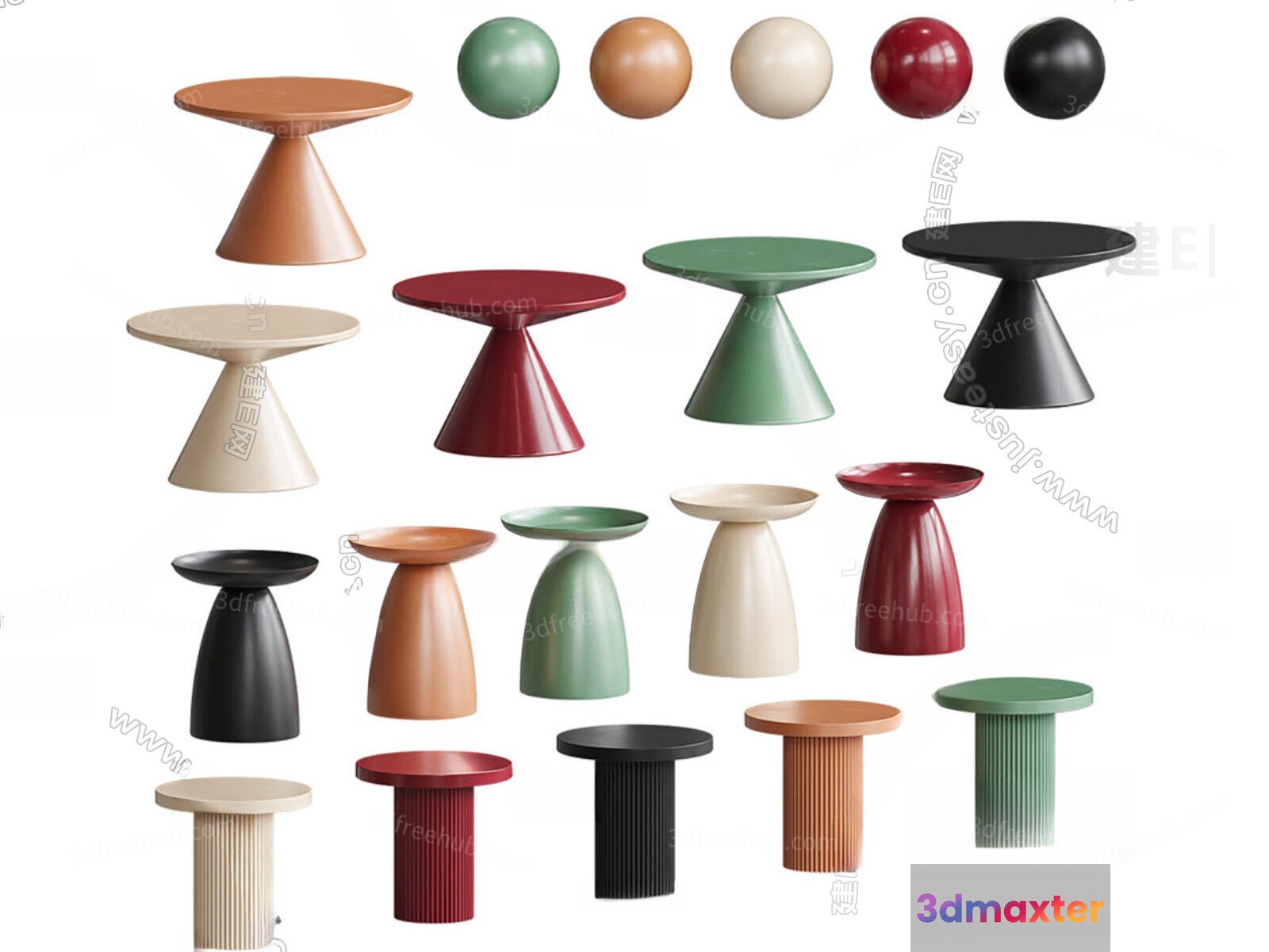 These Are Modern Stools 3D Model - 21605 - VRAY Render