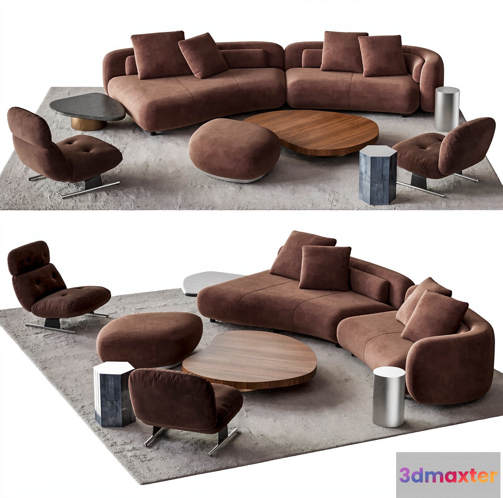 Modern Living Room 3D Model - 22449 - VRAY Render