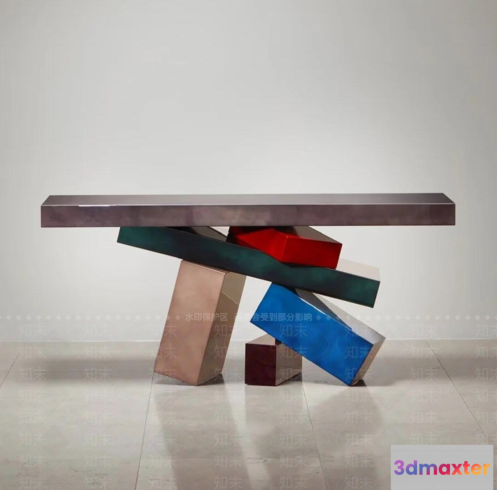 A Modern Bench With A Unique Design 3D Model - 15751 - VRAY Render
