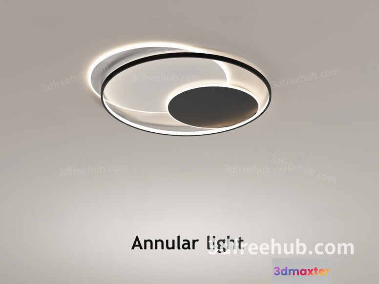 The Image Features A Modern Light Fixture With A Sleek Design 3D Model - 23580 - VRAY Render
