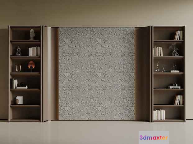 Modern Shelving Unit 3D Model - 11741 - VRAY Render