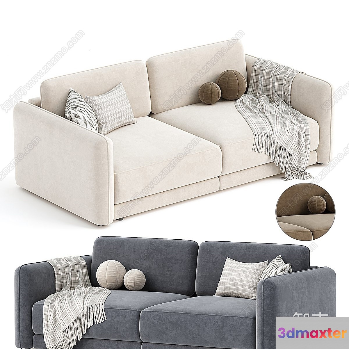 Modern Living Room 3D Model - 18438 - VRAY Render