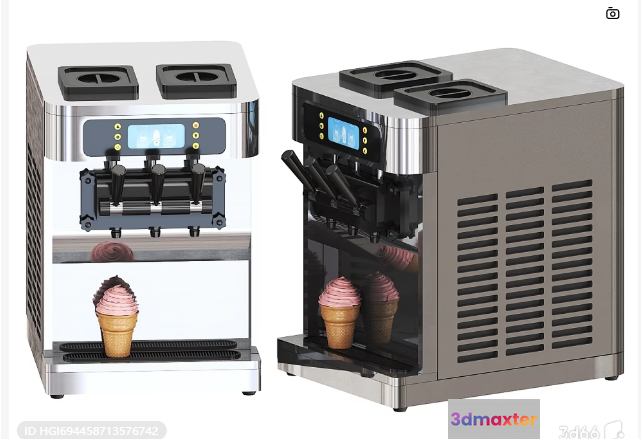 Industrial Ice Cream Maker 3D Model - 10240 - VRAY Render