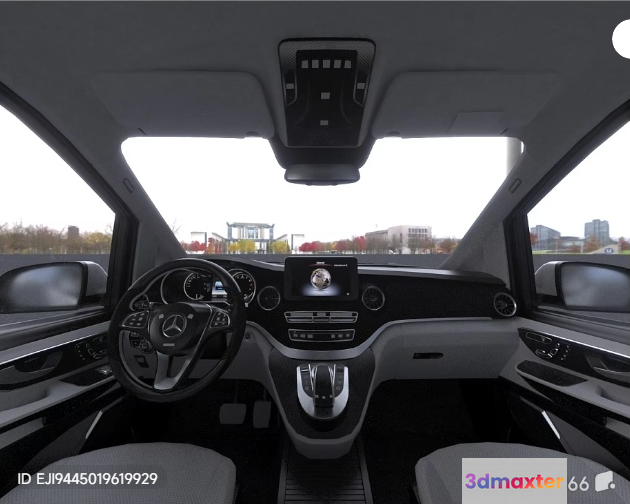 Modern Car Interior 3D Model - 3357 - VRAY Render