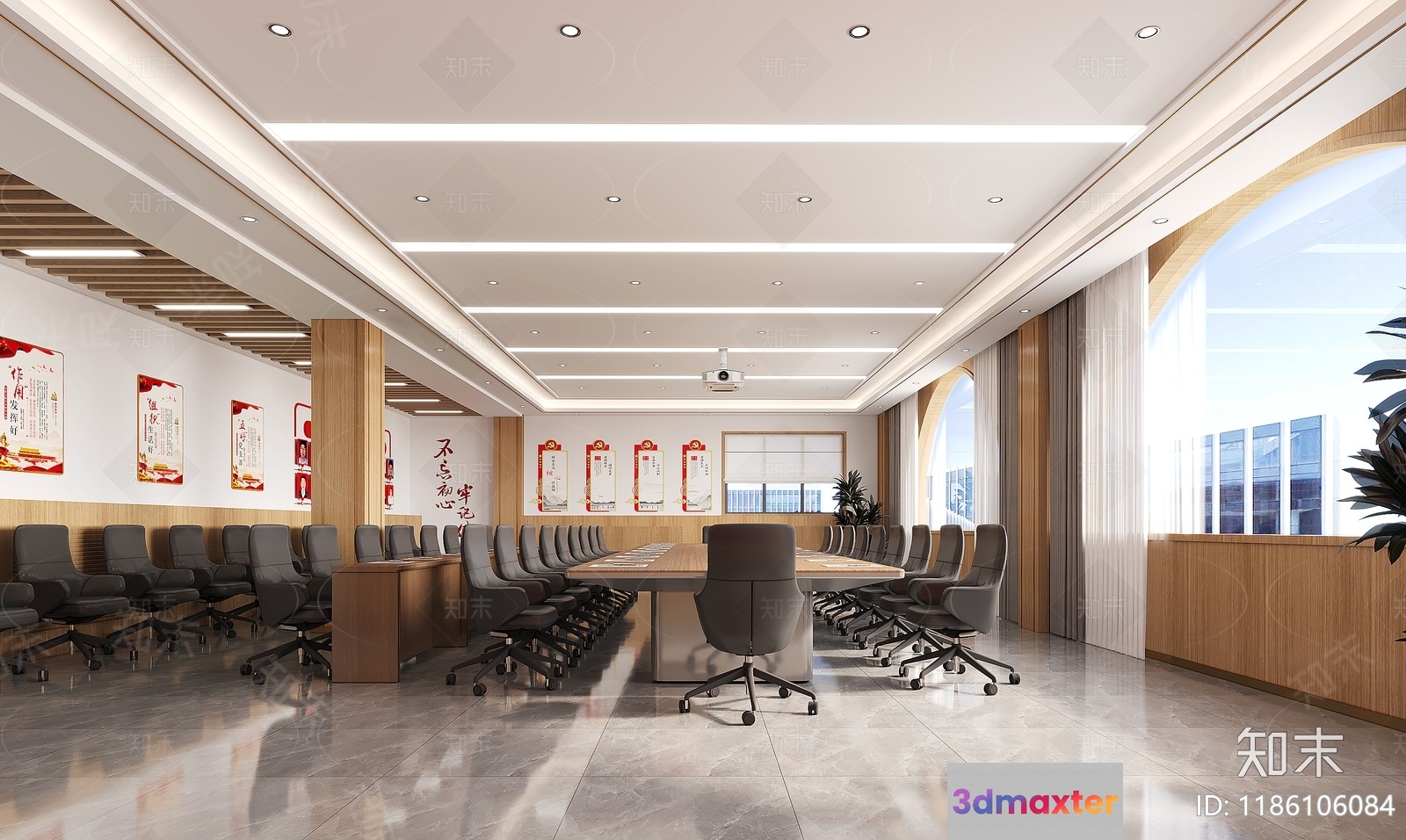 A Conference Room 3D Model - 12608 - CORONA Render