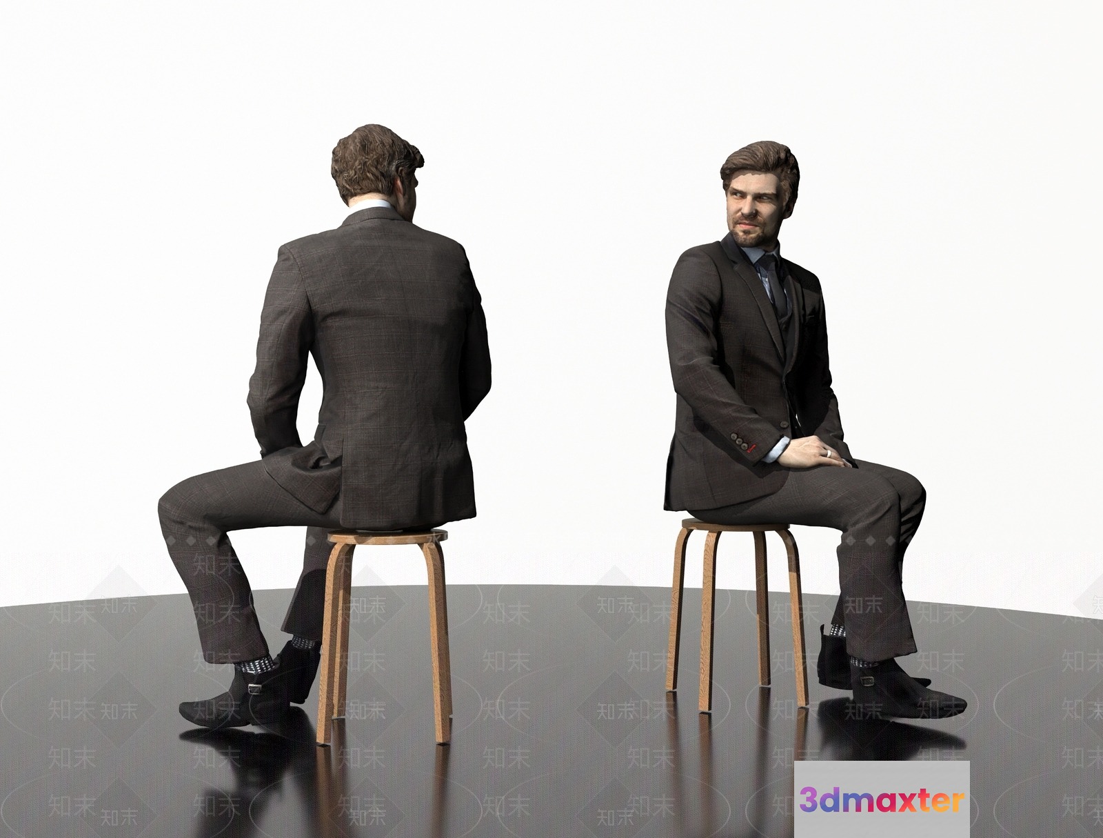 A Man In A Suit 3D Model - 21837 - VRAY Render
