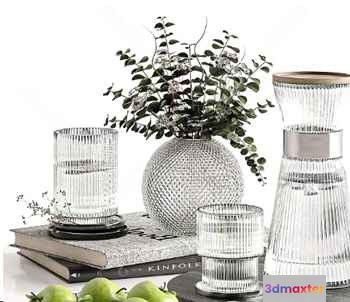 A Glass Vase 3D Model - 1194 - VRAY Render