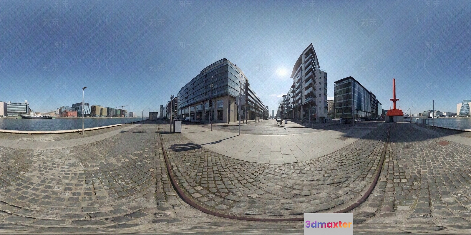 Modern Cityscape 3D Model - 13188 - VRAY Render
