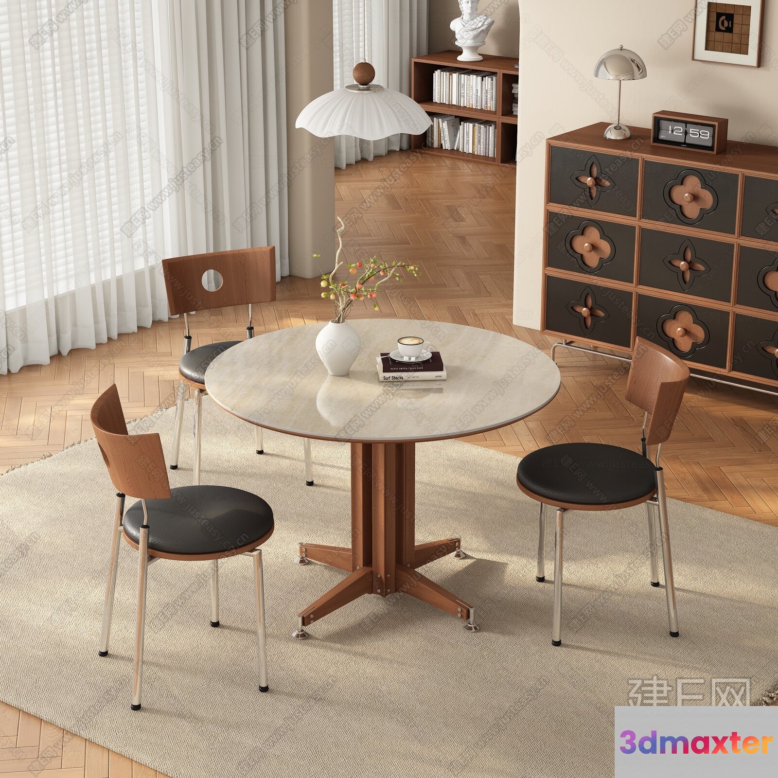 Modern Living Room 3D Model - 7739 - VRAY Render