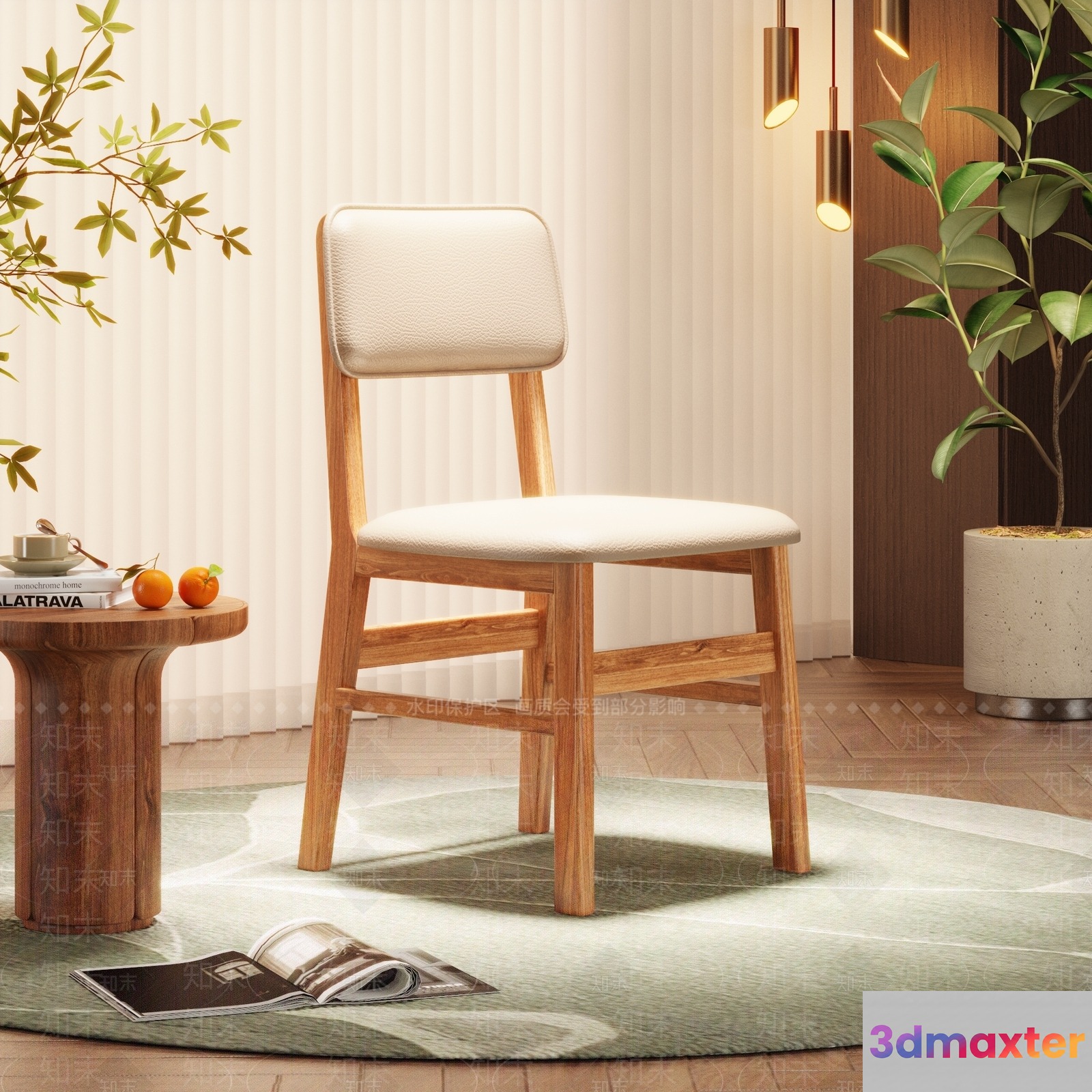 Modern Living Room 3D Model - 16036 - VRAY Render