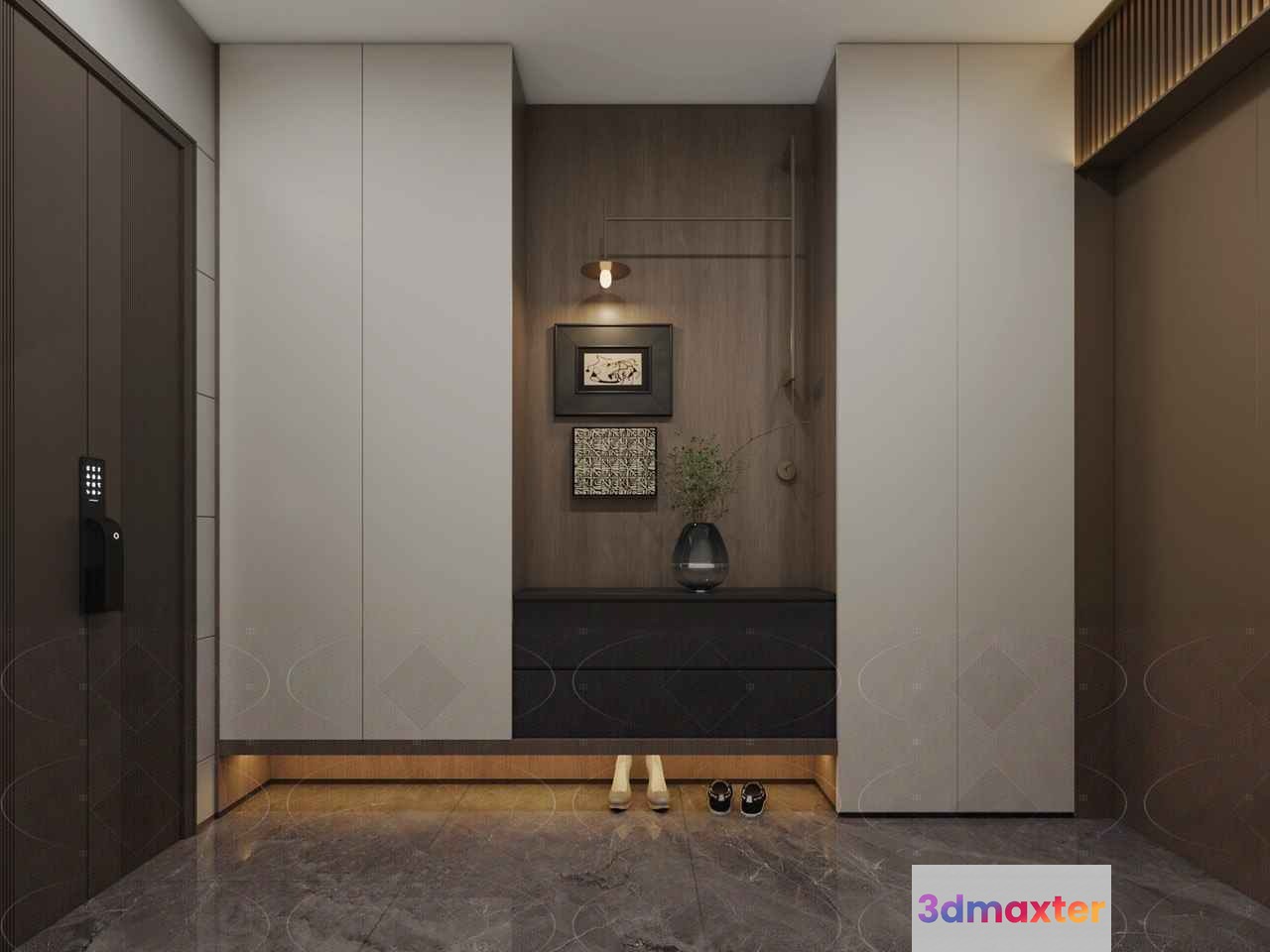 Modern Entranceway 3D Model - 967 - VRAY Render