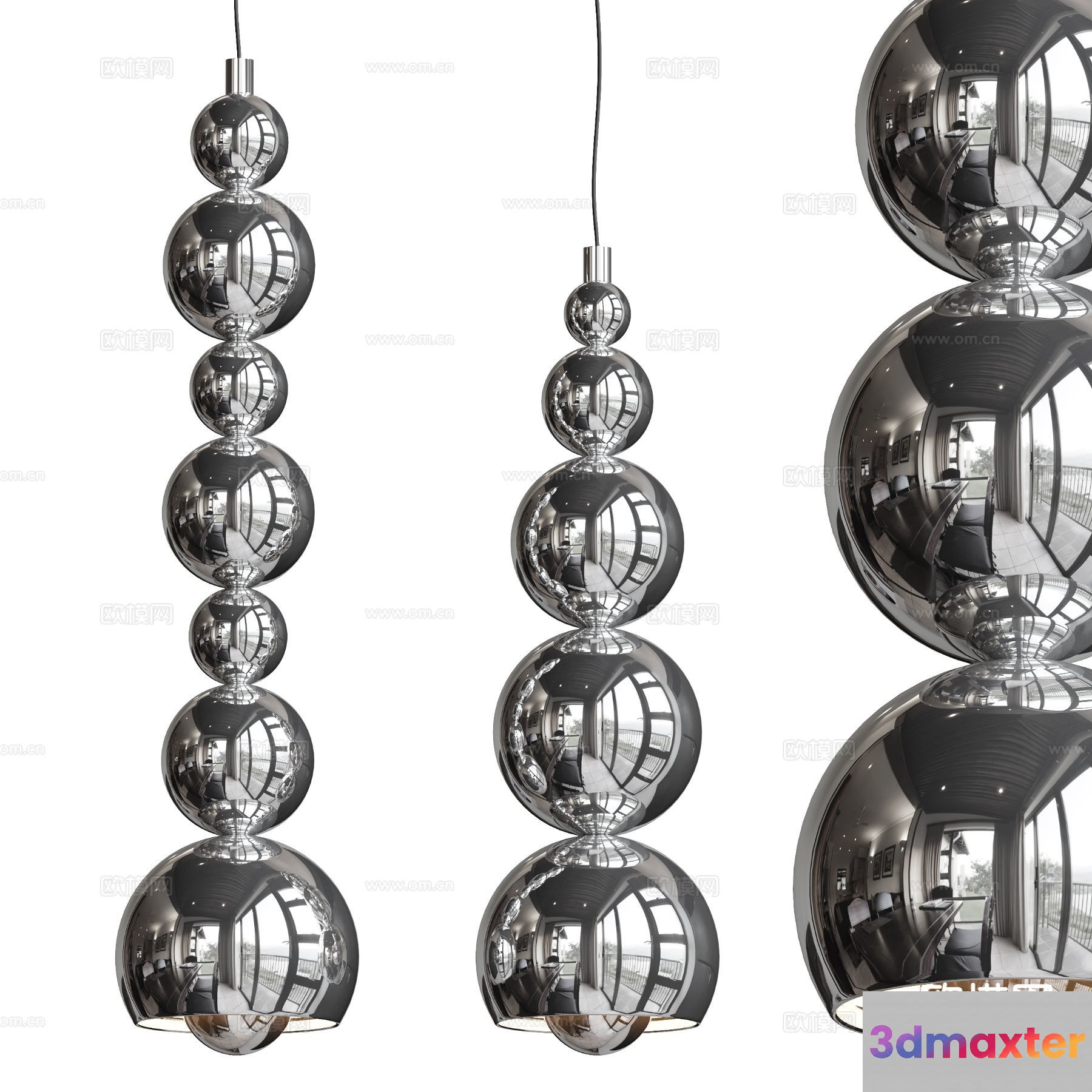 Modern Light Fixture 3D Model - 3435 - VRAY Render