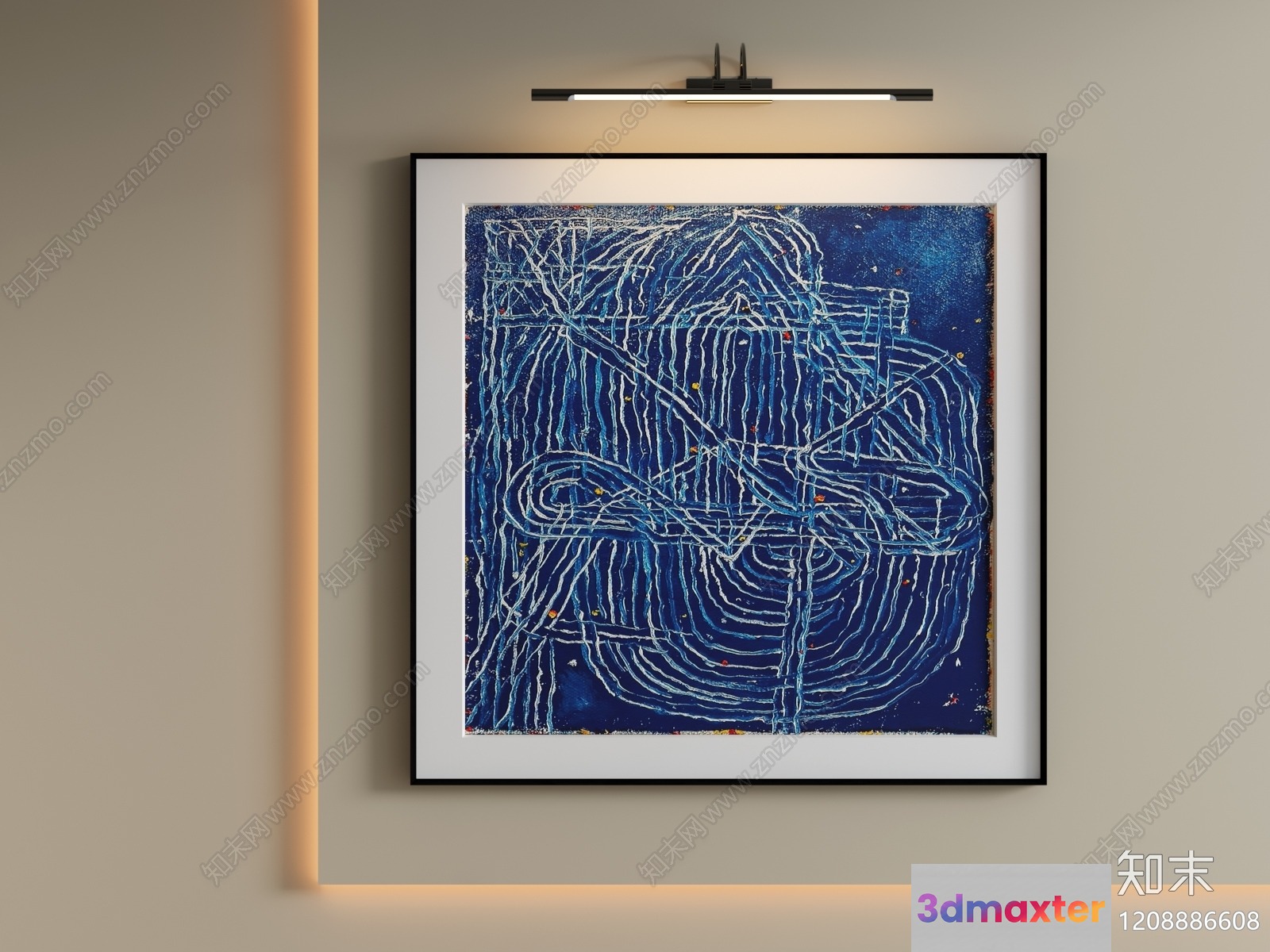 Abstract Art Piece 3D Model - 1356 - VRAY Render