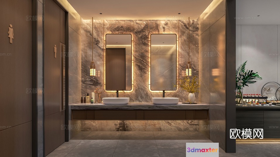 Modern Bathroom Sink 3D Model - 4241 - VRAY Render