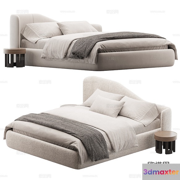 Modern Bed Set 3D Model - 21645 - CORONA Render
