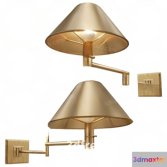 Gold Light Fixture 3D Model - 19365 - VRAY Render