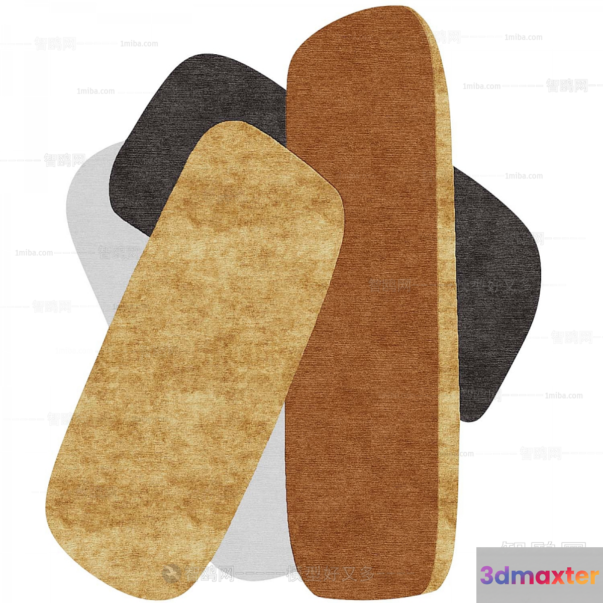Cozy Footwear Options 3D Model - 12215 - VRAY Render