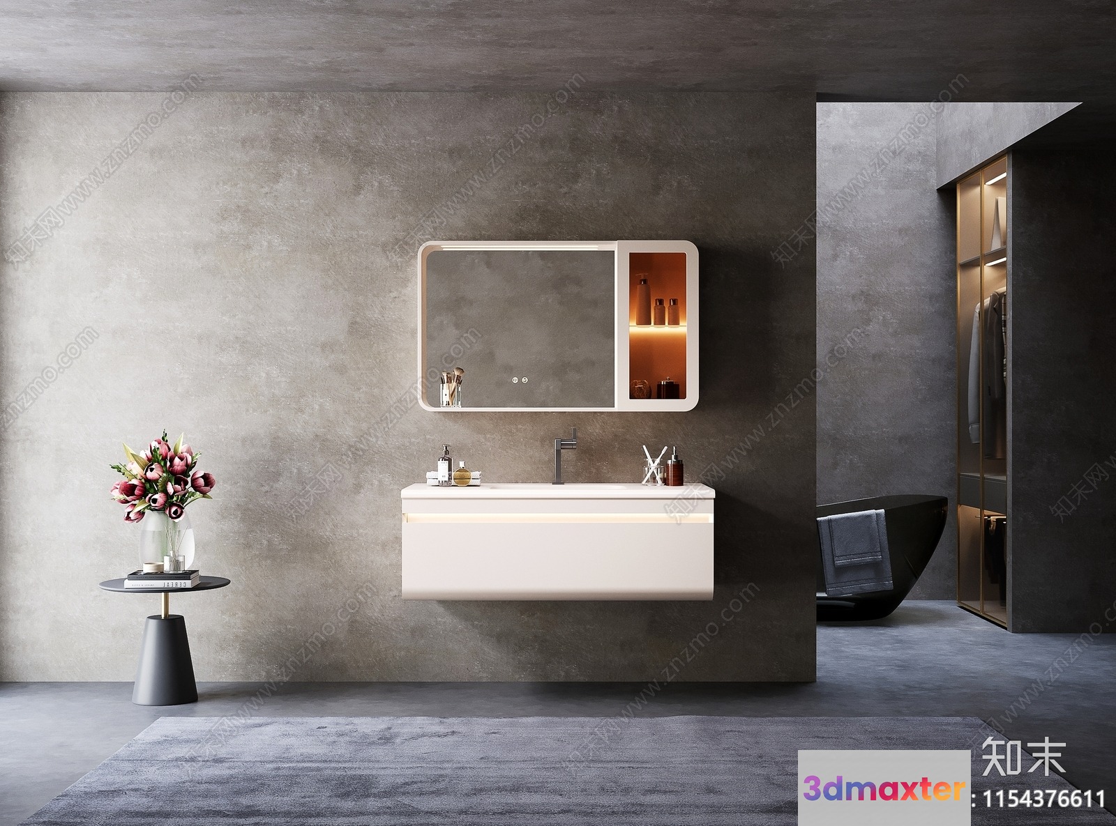 Modern Bathroom Sink 3D Model - 5277 - CORONA Render