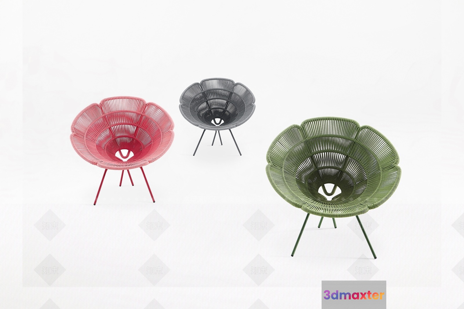 Modern Outdoor Chair 3D Model - 13058 - VRAY Render