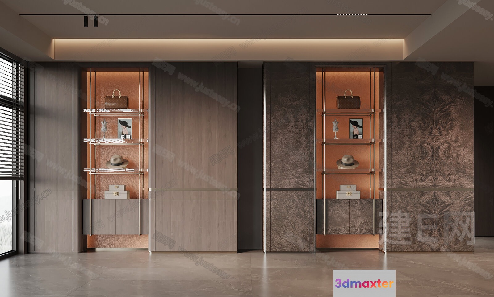 Modern Display Cabinets 3D Model - 978 - VRAY Render
