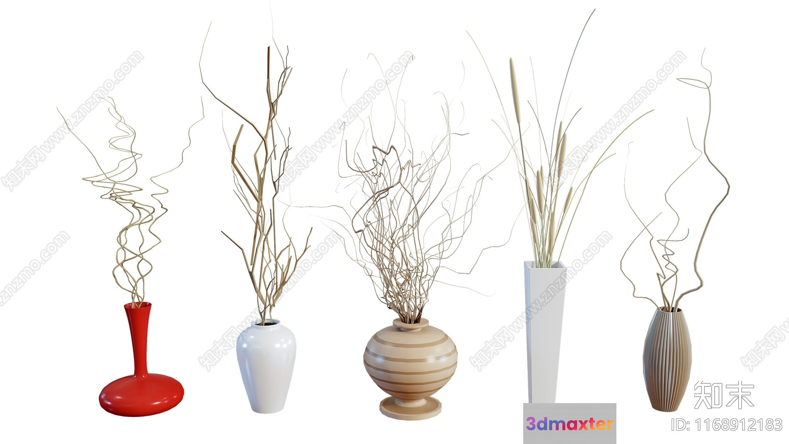 Modern Vase Collection 3D Model - 9479 - VRAY Render