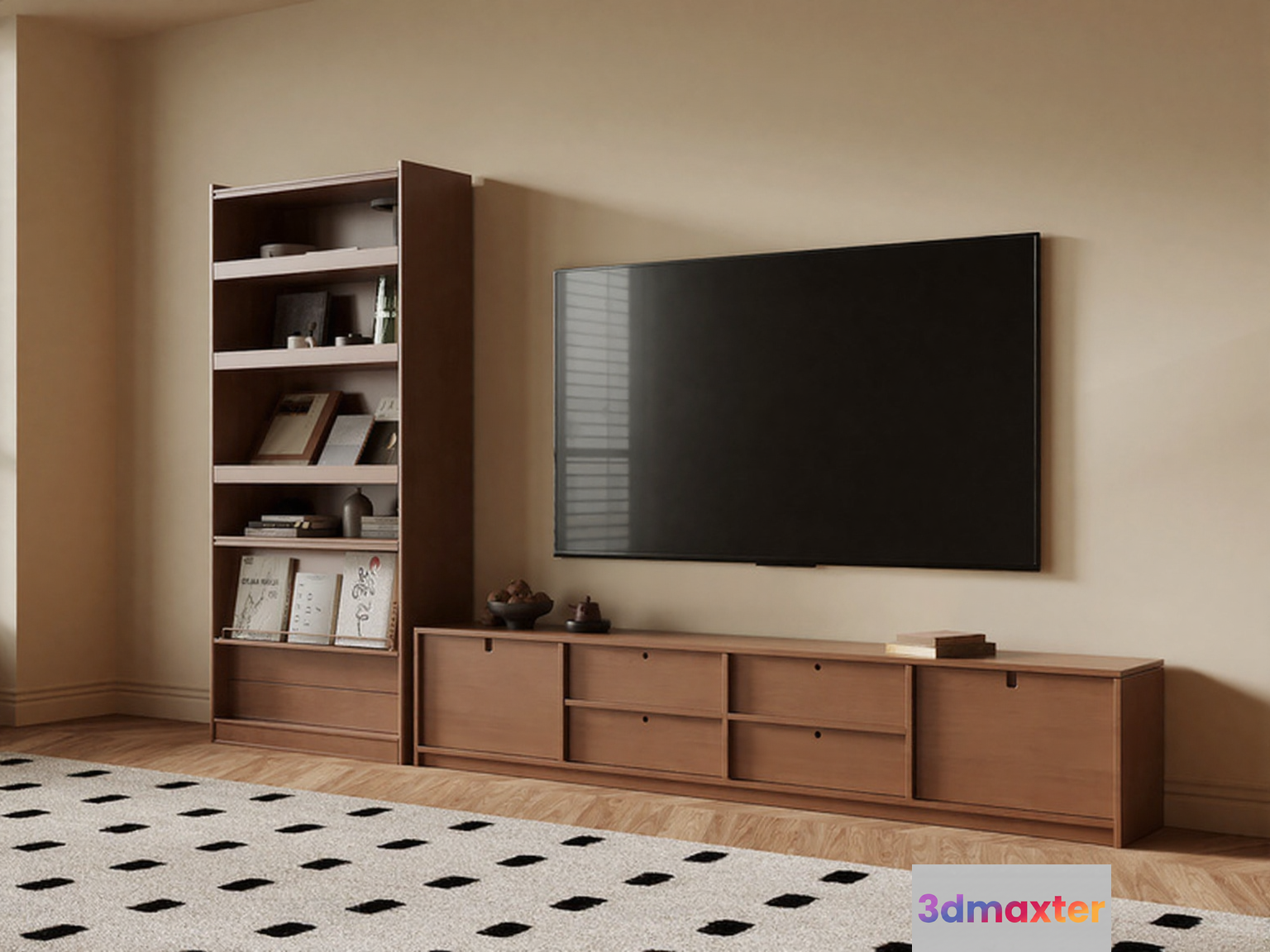 Modern Living Room 3D Model - 17909 - VRAY Render